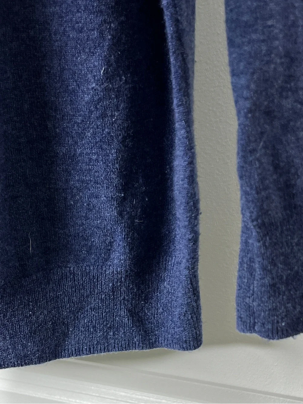 J.Crew 100% Italian Cashmere Crewneck Sweater Heather Blue Size Small